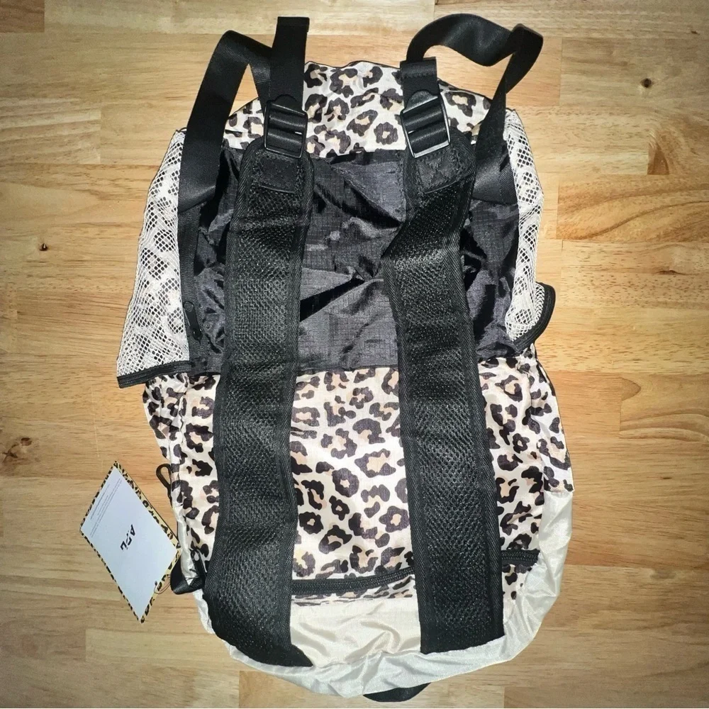 APL All-Purpose Packable Backpack with Leopard Trim - Versatile & Lightweight